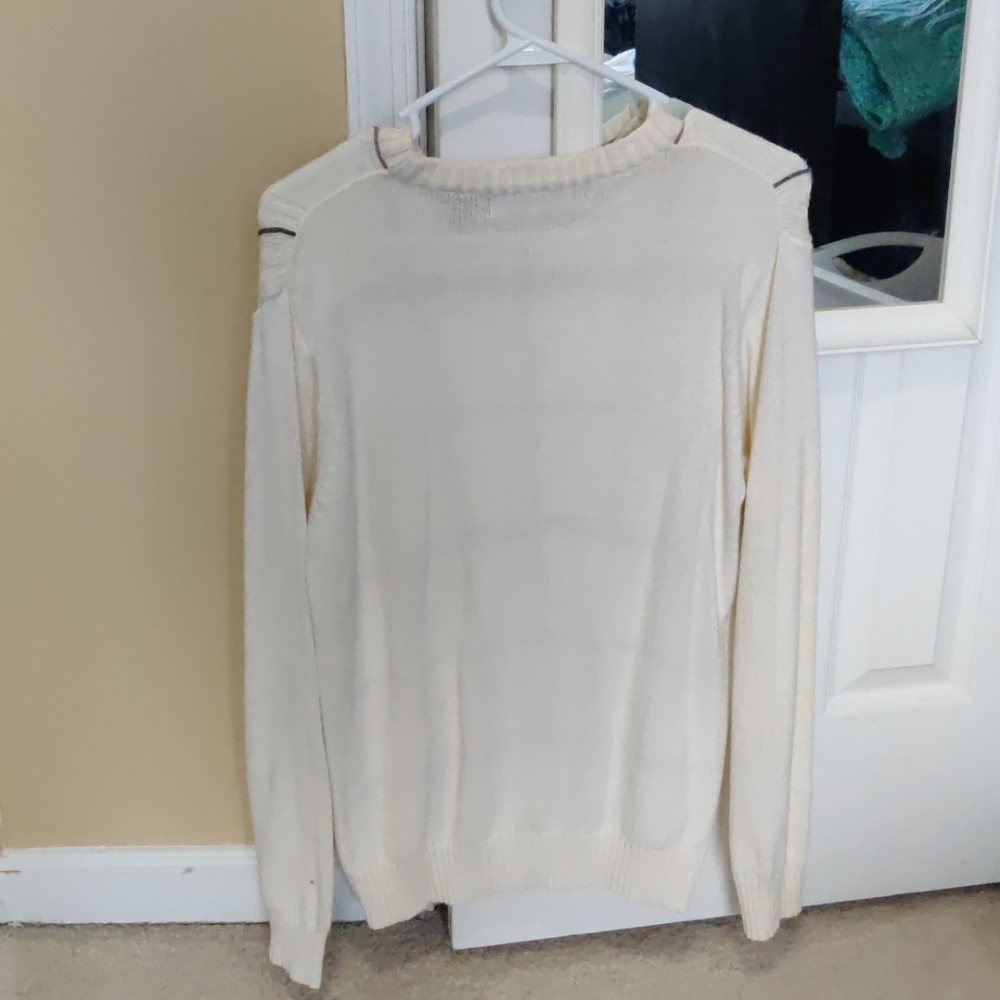 Cream patterned sweater - Picture 3 of 3